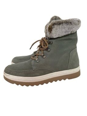 Storm By Cougar Boots Womens Size 10 Gray Waterproof Suede Fauxfur Melody